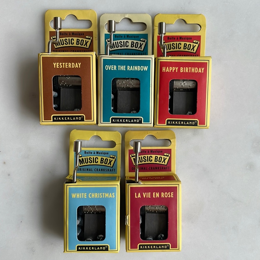 Original Crankshaft | music boxes in original packaging | Kikkerland